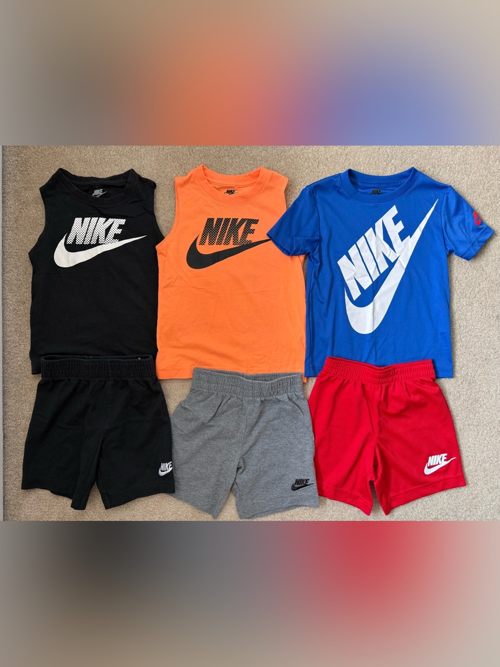 Nike Mix ‘n’ Match Summer Shorts & Tops Lot- Boys’ 4/4T